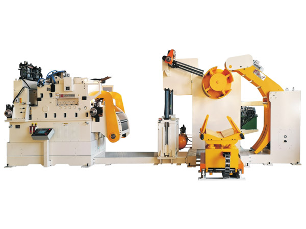 三機(ji)一體NC高配型精(jing)密料架矯直送(sòng)料機