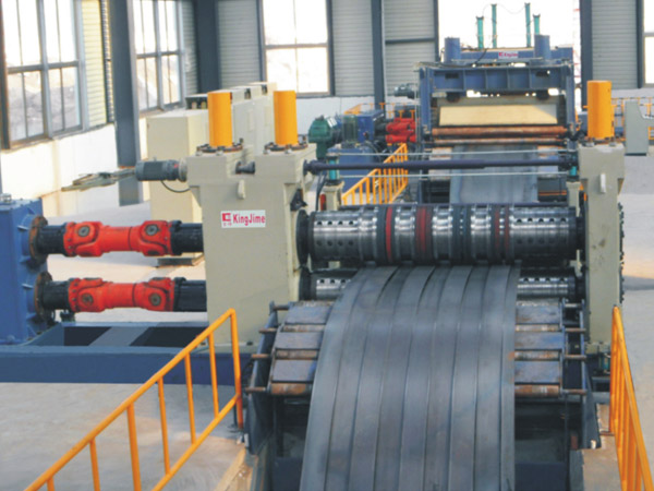 KJS40厚闆(pan)低速數(shù)控精密(mì)開卷整(zhěng)平縱剪(jian)生産線(xian)